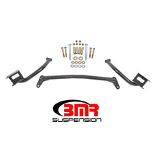 Load image into Gallery viewer, BMR 79-04 Fox Mustang Tubular Style Upper Torque Box Reinforcement Plates - Black Hammertone Diff Braces BMR Suspension