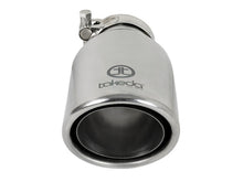 Load image into Gallery viewer, aFe Takeda 304 Stainless Steel Clamp-On Exhaust Tip 2.5in. Inlet / 4in. Outlet / 8in. L - Polished Tips aFe