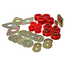 Load image into Gallery viewer, Energy Suspension Body Mount Set-Reg Access & Dbl Cab - Red Bushing Kits Energy Suspension