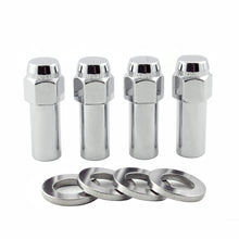 Load image into Gallery viewer, McGard Hex Lug Nut (X-Long Shank) M12X1.5 CTR Washer / 13/16 Hex / 2.27in. Length (4-Pack) - Chrome Lug Nuts McGard