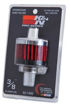 Load image into Gallery viewer, K&N Clamp On Rubber Base Crankcase Vent Filter 0.375in Flange ID x 2in OD x 1.5in Height Air Filters - Universal Fit K&N Engineering