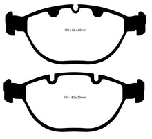 Load image into Gallery viewer, EBC 02-04 BMW X5 4.6 Yellowstuff Front Brake Pads Brake Pads - Performance EBC