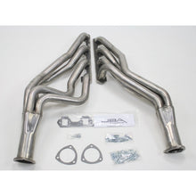 Load image into Gallery viewer, JBA 65-73 Ford Mustang 260-302 SBF 4 Speed C4/C6/AOD 1-3/4in Primary Raw 409SS Long Tube Header Headers & Manifolds JBA