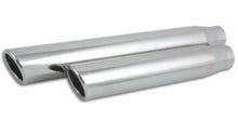 Load image into Gallery viewer, Vibrant 3.5in Round SS Truck/SUV Exh Tip (Single wall Angle Cut Rolled Edge) - 3in inlet 11in long Tips Vibrant