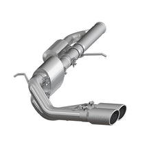 Load image into Gallery viewer, MBRP 09+ Chevrolet Silverado 1500 3in Cat Back Pre-Axle Dual Outlet w/ 4in Tip - AL Catback MBRP