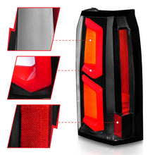 Load image into Gallery viewer, ANZO 2015-2020 Chevrolet Tahoe LED Tail Lights w/ Light Bar Black Housing Clear Lens Tail Lights ANZO