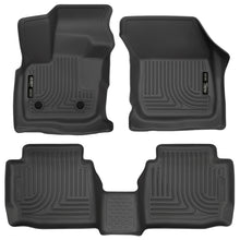 Load image into Gallery viewer, Husky Liners 17 Ford Fusion / 17 Lincoln MKZ Black Front and 2nd Row Floor Liners Floor Mats - Rubber Husky Liners