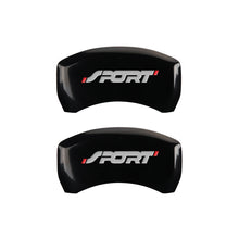 Load image into Gallery viewer, MGP 4 Caliper Covers Engraved Front & Rear No bolts/Sport Black finish silver ch Caliper Covers MGP