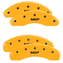 Load image into Gallery viewer, MGP 4 Caliper Covers Engraved Front & Rear MGP Yellow Finish Black Char 2019 Toyota CH-R Caliper Covers MGP