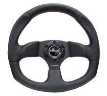 Load image into Gallery viewer, NRG Reinforced Steering Wheel (320mm Horizontal / 330mm Vertical) Leather w/Red Stitching Steering Wheels NRG