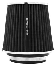 Load image into Gallery viewer, Spectre Adjustable Conical Air Filter 5-1/2in. Tall (Fits 3in. / 3-1/2in. / 4in. Tubes) - Black Air Filters - Universal Fit Spectre