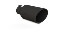 Load image into Gallery viewer, MBRP Universal Exhaust Tip 7in O.D. Rolled End 4in Inlet 18in Length - Black Tips MBRP