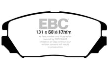 Load image into Gallery viewer, EBC 08-09 Hyundai Azera 3.3 Redstuff Front Brake Pads Brake Pads - Performance EBC
