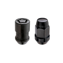 Load image into Gallery viewer, McGard 5 Lug Hex Install Kit w/Locks (Cone Seat Nut / Bulge) M12X1.5 / 3/4 Hex / 1.45in. L - Black Lug Nuts McGard
