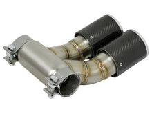 Load image into Gallery viewer, aFe Power 13-14 Porsche Cayman S / Boxster S Carbon Fiber Exhaust Tip Upgrade Catback aFe