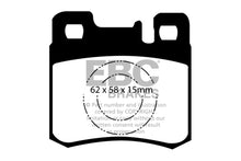 Load image into Gallery viewer, EBC 98-00 Mercedes-Benz E300 TD 3.0 TD Greenstuff Rear Brake Pads Brake Pads - Performance EBC