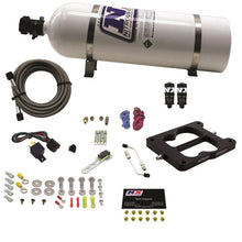 Load image into Gallery viewer, Nitrous Express Q-Jet/Holley Spread Bore Hitman Plus Nitrous Kit (50-200HP) w/15lb Bottle Nitrous Systems Nitrous Express
