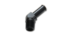 Load image into Gallery viewer, Vibrant 1/2 NPT to 5/8in Barb Straight Fitting 45 Deg Adapter - Aluminum Fittings Vibrant