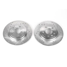 Load image into Gallery viewer, Power Stop 05-09 Audi A4 Rear Evolution Drilled & Slotted Rotors - Pair Brake Rotors - Slot & Drilled PowerStop