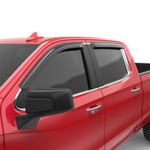 Load image into Gallery viewer, EGR 2019 Chevy 1500 Crew Cab Tape-On Window Visors - Set of 4 Dark Smoke Wind Deflectors EGR