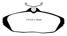 Load image into Gallery viewer, EBC 01-02 Dodge Viper 8.0 Bluestuff Rear Brake Pads Brake Pads - Racing EBC
