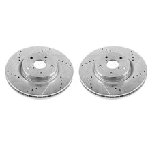 Load image into Gallery viewer, Power Stop 06-07 Subaru B9 Tribeca Front Evolution Drilled & Slotted Rotors - Pair Brake Rotors - Slot & Drilled PowerStop