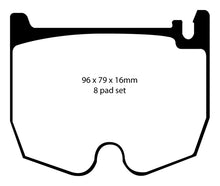 Load image into Gallery viewer, EBC 03-06 Mercedes-Benz CL55 AMG 5.4 Supercharged Yellowstuff Front Brake Pads Brake Pads - Performance EBC