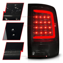 Load image into Gallery viewer, ANZO 09-18 Dodge Ram 1500 Full LED Tailights w/ Sequential Black Housing/Smoke Lens Tail Lights ANZO