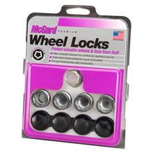 Load image into Gallery viewer, McGard Wheel Lock Nut Set - 4pk. (Under Hub Cap / Radius Seat) M14X1.5 / 19mm Hex / .890in. L w/Caps Lug Nuts McGard