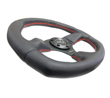 Load image into Gallery viewer, NRG Reinforced Steering Wheel (320mm Horizontal / 330mm Vertical) Leather w/Red Stitching Steering Wheels NRG