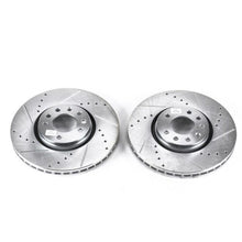 Load image into Gallery viewer, Power Stop 06-11 Saab 9-3 Front Evolution Drilled & Slotted Rotors - Pair Brake Rotors - Slot & Drilled PowerStop