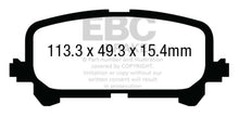 Load image into Gallery viewer, EBC 14+ Acura MDX 3.5 Greenstuff Rear Brake Pads Brake Pads - Performance EBC