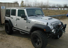 Load image into Gallery viewer, N-Fab Nerf Step 07-17 Jeep Wrangler JK 4 Door All - Tex. Black - W2W - 3in Side Steps N-Fab
