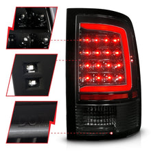 Load image into Gallery viewer, ANZO 09-18 Dodge Ram 1500 Full LED Tailights w/ Sequential Black Housing/Clear Lens Tail Lights ANZO