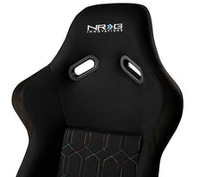 Load image into Gallery viewer, NRG FRP Bucket Seat (Black w/ Multi Color Geometric Pattern) - Large Race Seats NRG
