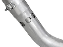 Load image into Gallery viewer, aFe Large Bore-HD 4in 409 Stainless Steel DPF-Back Exhaust w/Black Tip 15-16 Ford Diesel V8 Trucks DPF Back aFe