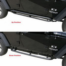 Load image into Gallery viewer, Rampage 2007-2018 Jeep Wrangler(JK) Srs Side Bar Rockerguard Step - Black Side Steps Rampage