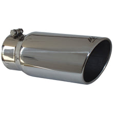Load image into Gallery viewer, MBRP Universal Tip 5 O.D. Angled Rolled End 4 inlet 12 length Steel Tubing MBRP