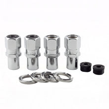 Load image into Gallery viewer, McGard Hex Lug Nut (Drag Racing Reg. Shank) 1/2-20 / 13/16 Hex / 1.86in. Length (4-Pack) - Chrome Lug Nuts McGard