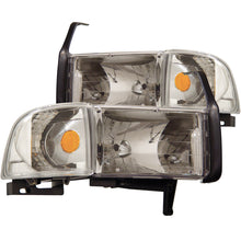 Load image into Gallery viewer, ANZO 1994-2001 Dodge Ram Crystal Headlights Chrome Headlights ANZO