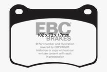 Load image into Gallery viewer, EBC 08+ Lexus IS-F 5.0 Yellowstuff Rear Brake Pads Brake Pads - Performance EBC
