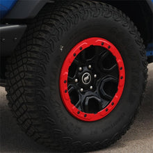 Load image into Gallery viewer, Ford Racing FRPM-1021K-BLR Ford Racing 2021+ Ford Bronco Functional Bead Lock Ring Kit - Red
