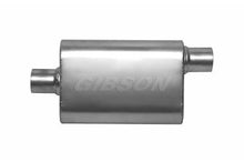 Load image into Gallery viewer, Gibson gib55161S Gibson CFT Superflow Center/Offset Oval Muffler - 4x9x18in/2.25in Inlet/2.25in Outlet - Stainless