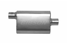 Load image into Gallery viewer, Gibson gib55143S Gibson CFT Superflow Offset/Center Oval Muffler - 4x9x13in/3in Inlet/3in Outlet - Stainless