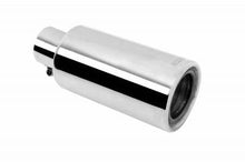 Load image into Gallery viewer, Gibson gib500659 Gibson Rolled Edge Angle-Cut Muffler Quiet Tip - 4in OD/2.25in Inlet/12in Length - Stainless