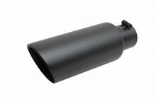 Load image into Gallery viewer, Gibson gib500433-B Gibson Round Dual Wall Angle-Cut Tip - 4in OD/2.25in Inlet/6.5in Length - Black Ceramic