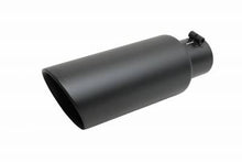 Load image into Gallery viewer, Gibson gib500637-B Gibson Round Dual Wall Slash-Cut Tip - 4in OD/2.75in Inlet/12in Length - Black Ceramic