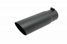 Load image into Gallery viewer, Gibson gib500379-B Gibson Round Single Wall Angle-Cut Tip - 4in OD/3in Inlet/12in Length - Black Ceramic