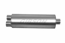 Load image into Gallery viewer, Gibson gib788050S Gibson SFT Superflow Dual/Center Round Muffler - 8x24in/3in Inlet/4in Outlet - Stainless