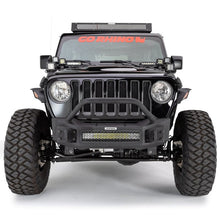 Load image into Gallery viewer, Go Rhino GOR331101T Go Rhino 07-20 Jeep Wrangler JL/JLU/JK/JKU/Gladiator JT Rockline Front Stubby Bumper w/ Overrider